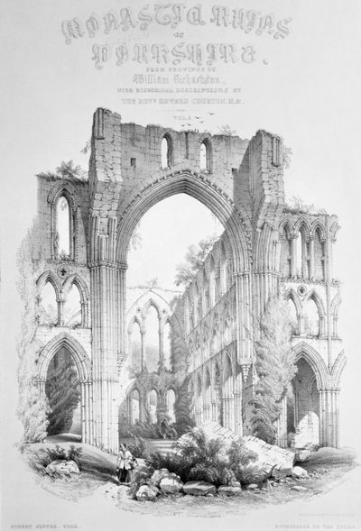 Abbaye de Rievaulx, de la page de titre de 